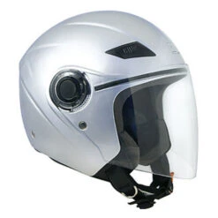 Casco Moto Jet CGM Modello 131A Caribe Silver Metal