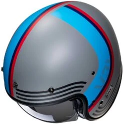 Casco Moto Jet Custom Hjc V31 BYRON MC21SF Grigio Opaco Rosso Azzurro -Dainese Italia casco moto jet custom hjc v31 byron mc21sf grigio opaco rosso azzurro 186936 zoom