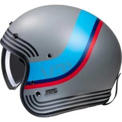 Casco Moto Jet Custom Hjc V31 BYRON MC21SF Grigio Opaco Rosso Azzurro -Dainese Italia casco moto jet custom hjc v31 byron mc21sf grigio opaco rosso azzurro 186940 zoom