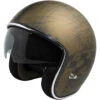 Casco Moto Jet Custom Ixs 77 2.5 Oro Opaco Nero