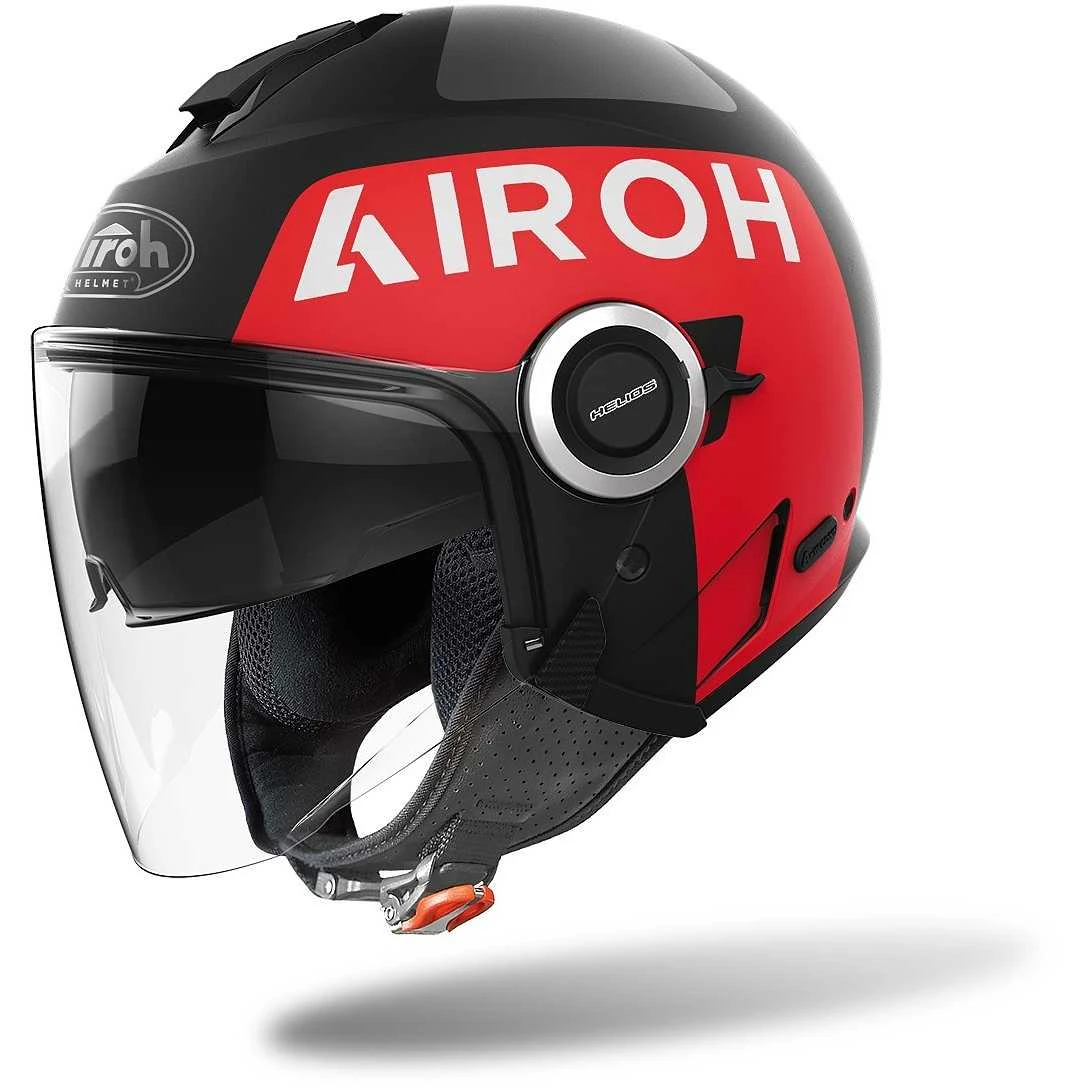 Casco Moto Jet Doppia Visiera Airoh HELIOS Up Nero Opaco 1 Casco Moto Jet Doppia Visiera Airoh HELIOS Up Nero Opaco