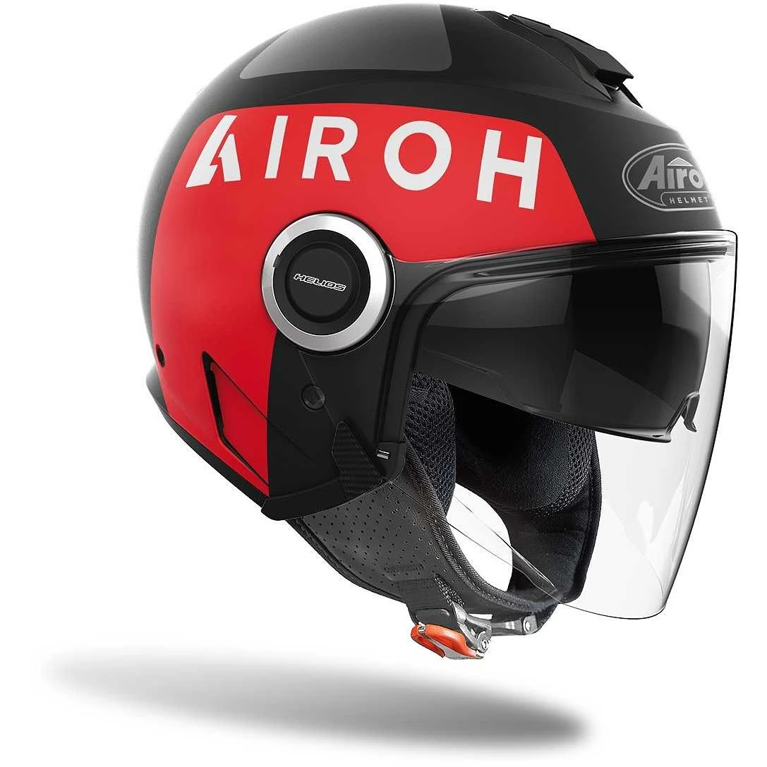 Casco Moto Jet Doppia Visiera Airoh HELIOS Up Nero Opaco 2 Casco Moto Jet Doppia Visiera Airoh HELIOS Up Nero Opaco - Image 2