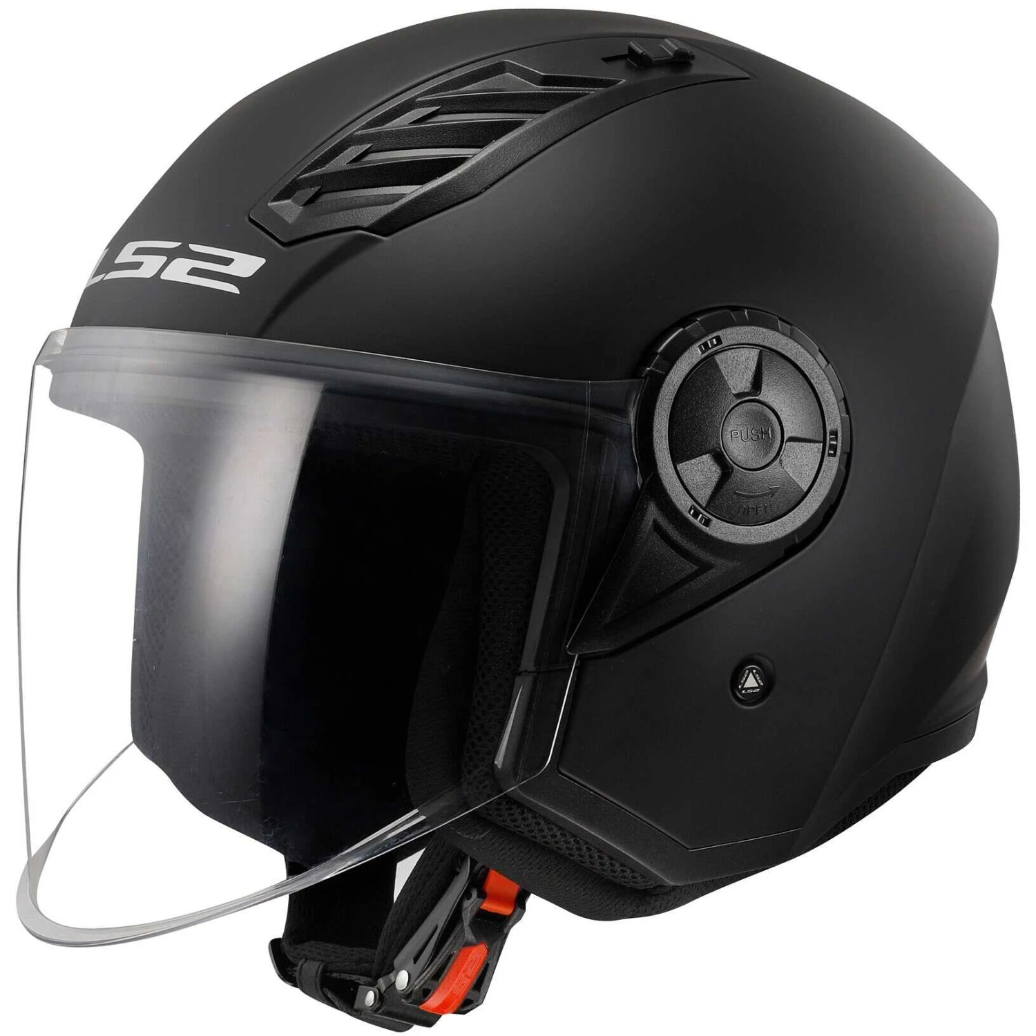 Casco Moto Jet Ls2 OF616 AIRFLOW 2 SOLID Nero Opaco 1 Casco Moto Jet Ls2 OF616 AIRFLOW 2 SOLID Nero Opaco