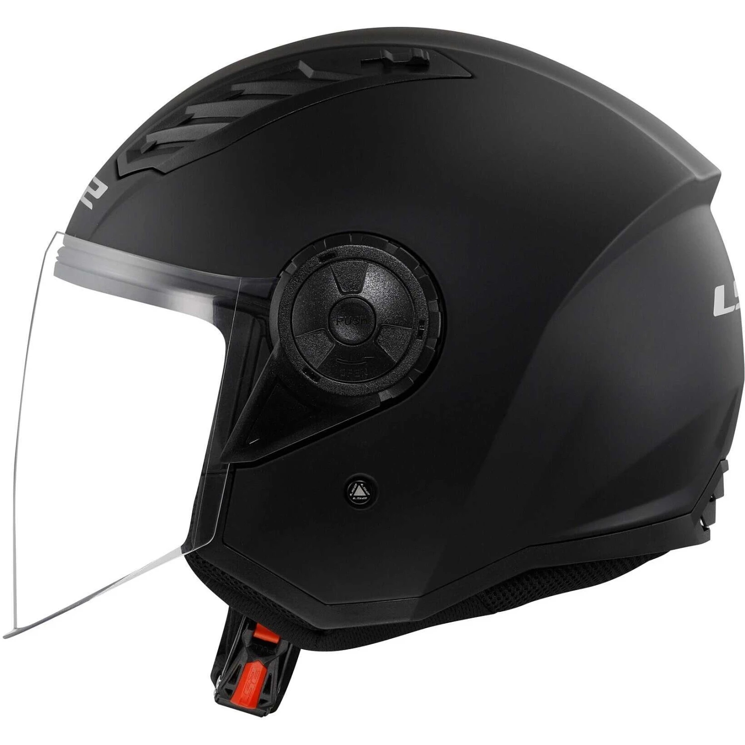 Casco Moto Jet Ls2 OF616 AIRFLOW 2 SOLID Nero Opaco 2 Casco Moto Jet Ls2 OF616 AIRFLOW 2 SOLID Nero Opaco - Image 2