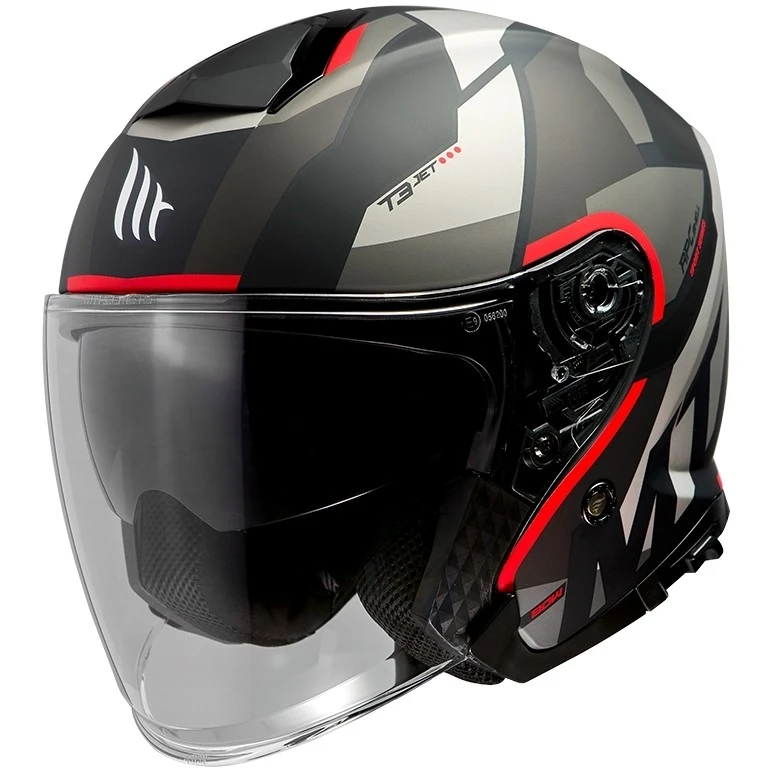 Casco Moto Jet Mt Helmet THUNDER Sv Jet BOW A5 Nero Rosso Opaco 1 Casco Moto Jet Mt Helmet THUNDER Sv Jet BOW A5 Nero Rosso Opaco