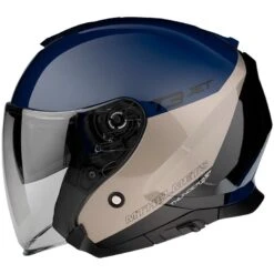 Casco Moto Jet MT Helmets Thunder3 SV Jet Xpert A17 Blu Lucido
