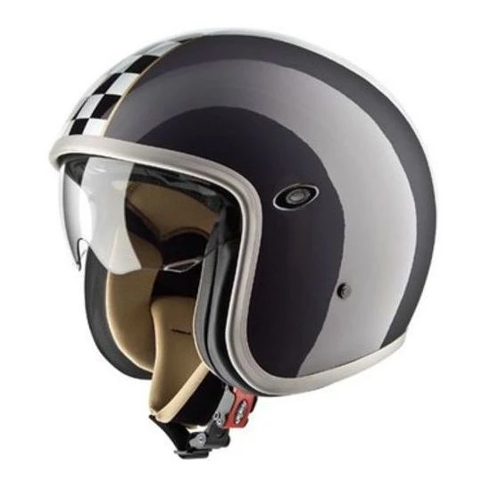 Premier® Casco Moto Jet Premier Vintage In Fibra Con Visierino Integrato CK Pearl Black 1 Premier® Casco Moto Jet Premier Vintage In Fibra Con Visierino Integrato CK Pearl Black