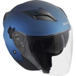 Casco Moto Jet Ska-p 1PH BOLT MONO Blu Satinato