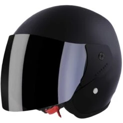 Casco Moto Jet Stormer SUN 2.0 Solid Nero Opaco