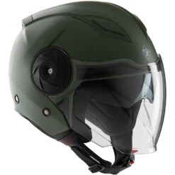 Casco Moto Jet Tucano Urbano EL CITY Verde Airborne Opaco
