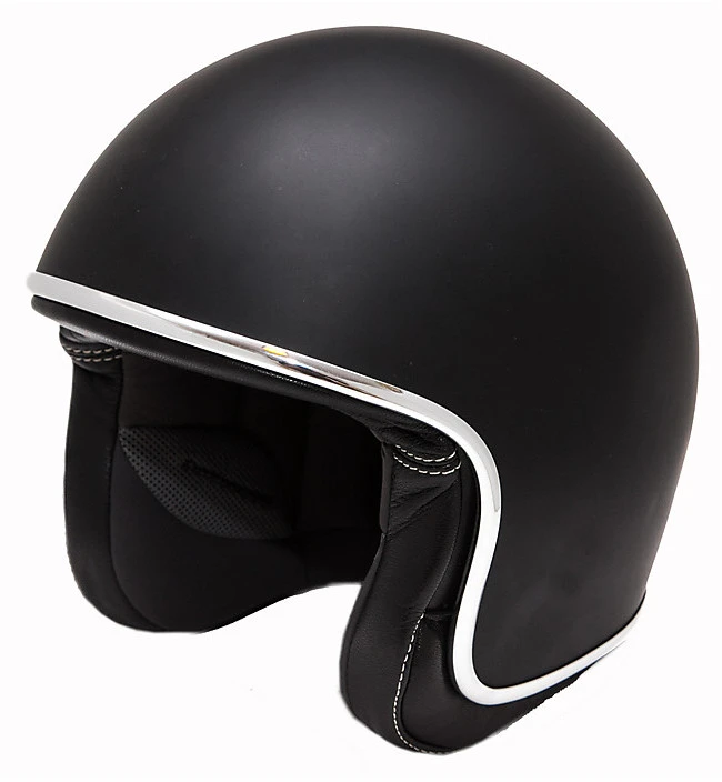 Casco Moto Jet Vintage In Fibra Baruffaldi Zar 2.0 Nero Opaco 1 Casco Moto Jet Vintage In Fibra Baruffaldi Zar 2.0 Nero Opaco