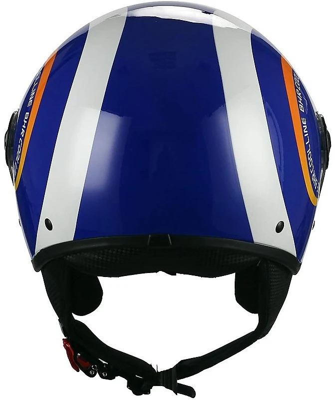 Casco Moto Jet Visiera Bombata BHR 801 Cool Linea F Blu 4 Casco Moto Jet Visiera Bombata BHR 801 Cool Linea F Blu - Image 4