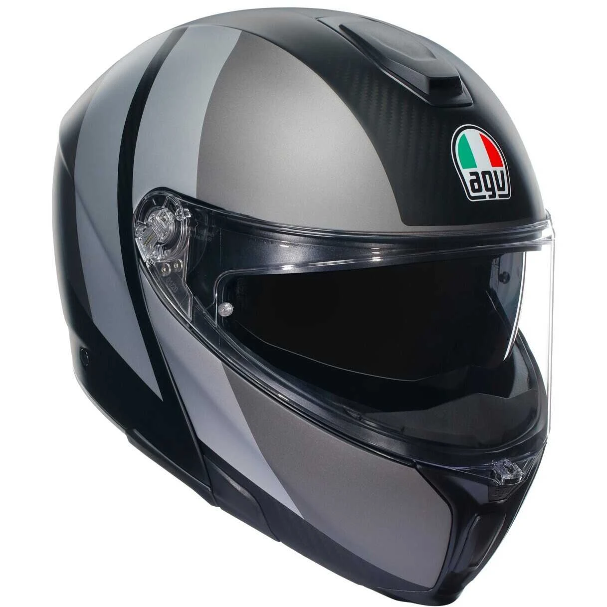 Casco Moto Modulare Agv SPORTMODULAR OVERLAY Opaco Double Grigio 1 Casco Moto Modulare Agv SPORTMODULAR OVERLAY Opaco Double Grigio