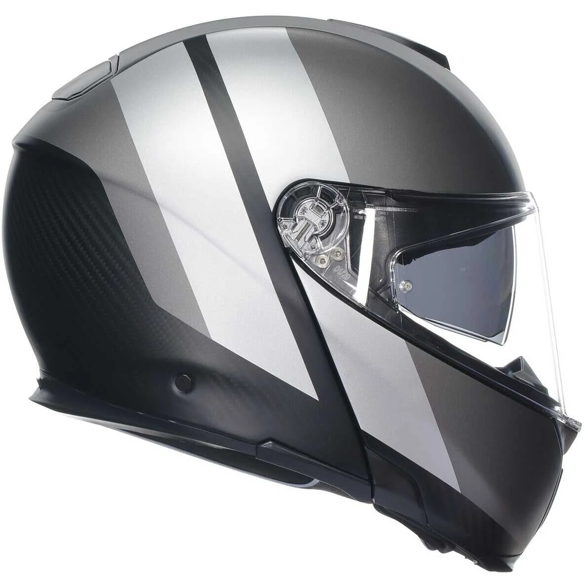 Casco Moto Modulare Agv SPORTMODULAR OVERLAY Opaco Double Grigio 3 Casco Moto Modulare Agv SPORTMODULAR OVERLAY Opaco Double Grigio - Image 3