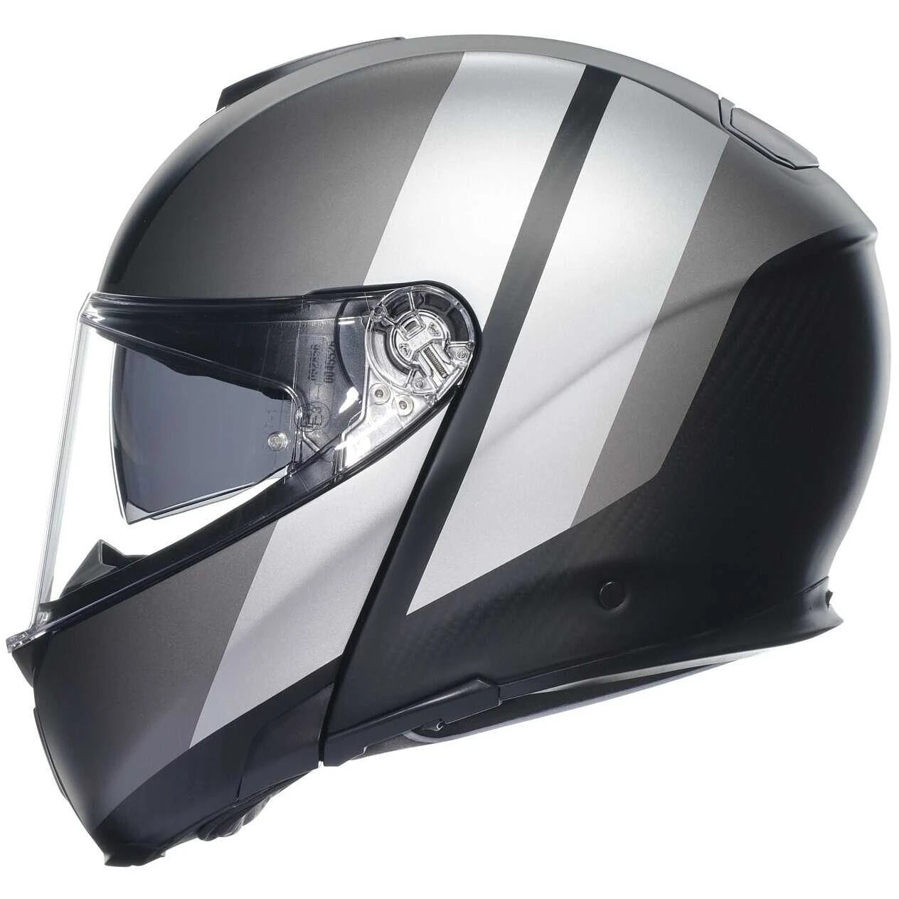 Casco Moto Modulare Agv SPORTMODULAR OVERLAY Opaco Double Grigio 4 Casco Moto Modulare Agv SPORTMODULAR OVERLAY Opaco Double Grigio - Image 4