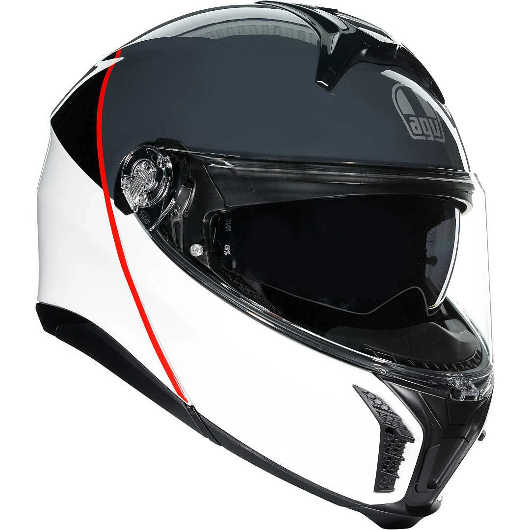 Casco Moto Modulare Agv TOURMODULAR BALANCE Bianco Grigio Rosso 1 Casco Moto Modulare Agv TOURMODULAR BALANCE Bianco Grigio Rosso