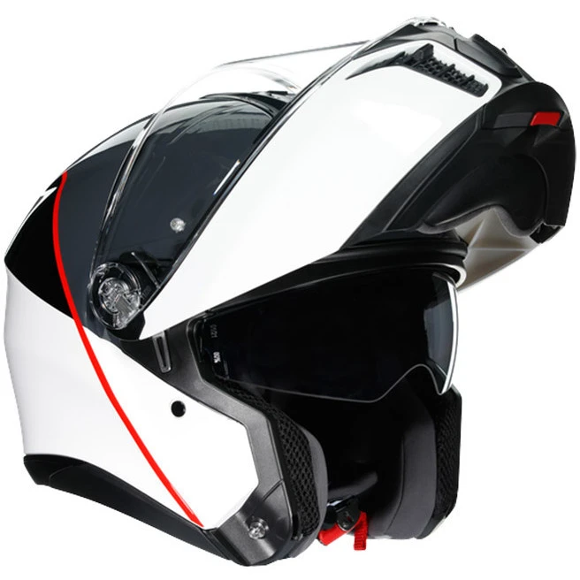 Casco Moto Modulare Agv TOURMODULAR BALANCE Bianco Grigio Rosso 2 Casco Moto Modulare Agv TOURMODULAR BALANCE Bianco Grigio Rosso - Image 2