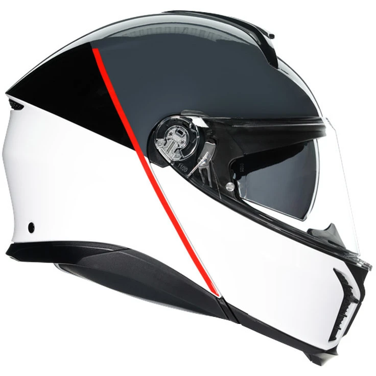 Casco Moto Modulare Agv TOURMODULAR BALANCE Bianco Grigio Rosso 3 Casco Moto Modulare Agv TOURMODULAR BALANCE Bianco Grigio Rosso - Image 3