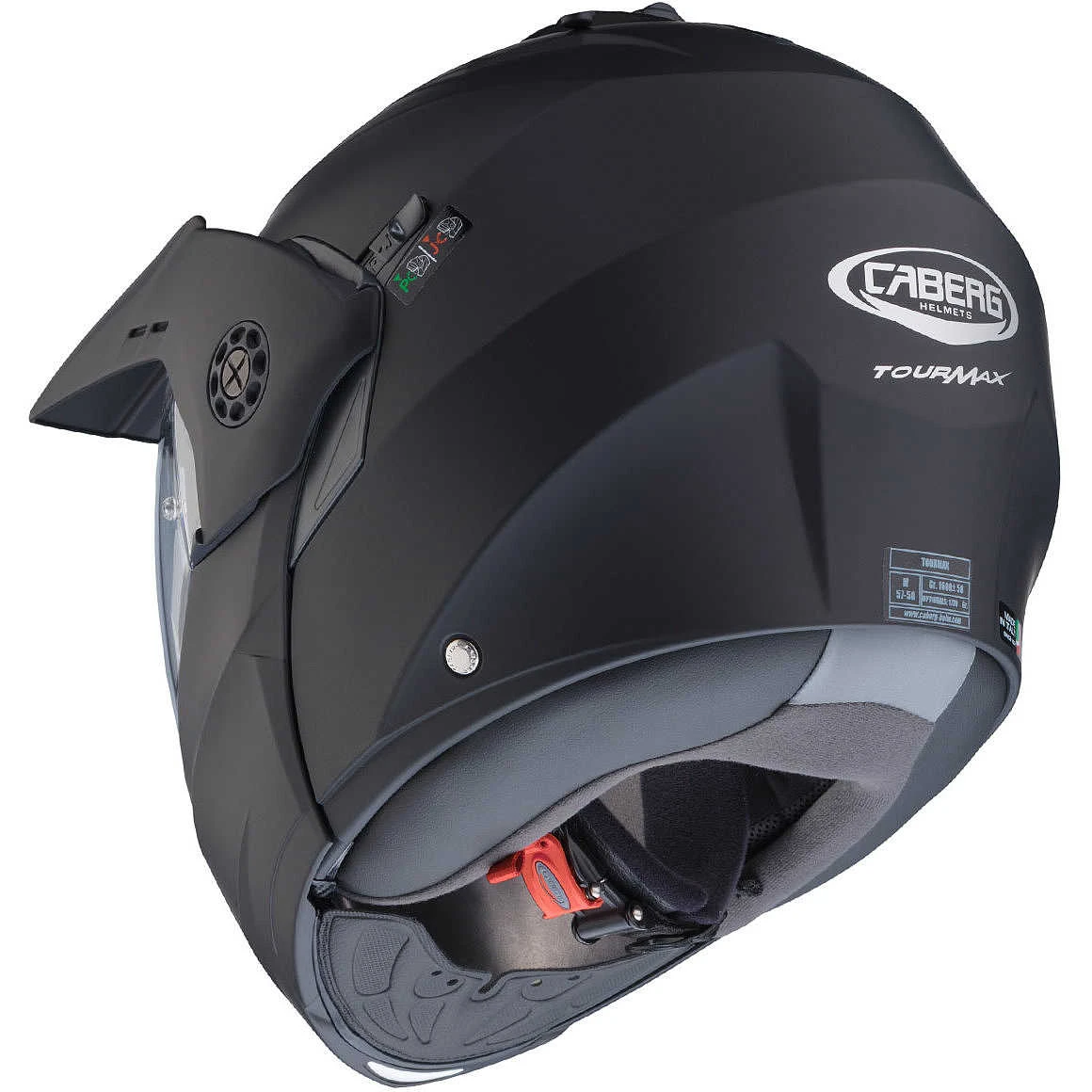 Casco Moto Modulare Caberg Modello Tourmax Nero Opaco 5 Casco Moto Modulare Caberg Modello Tourmax Nero Opaco - Image 5