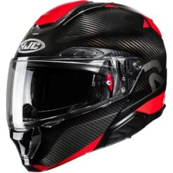 Casco Moto Modulare Hjc RPHA 91 CARBON NOELA MC1 Nero Rosso