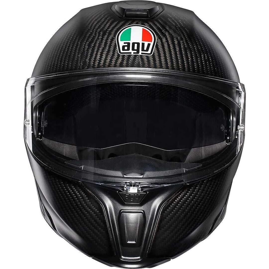 Casco Moto Modulare In Carbonio AGV Sportmodular Mono Carbonio Opaco 2 Casco Moto Modulare In Carbonio AGV Sportmodular Mono Carbonio Opaco - Image 2