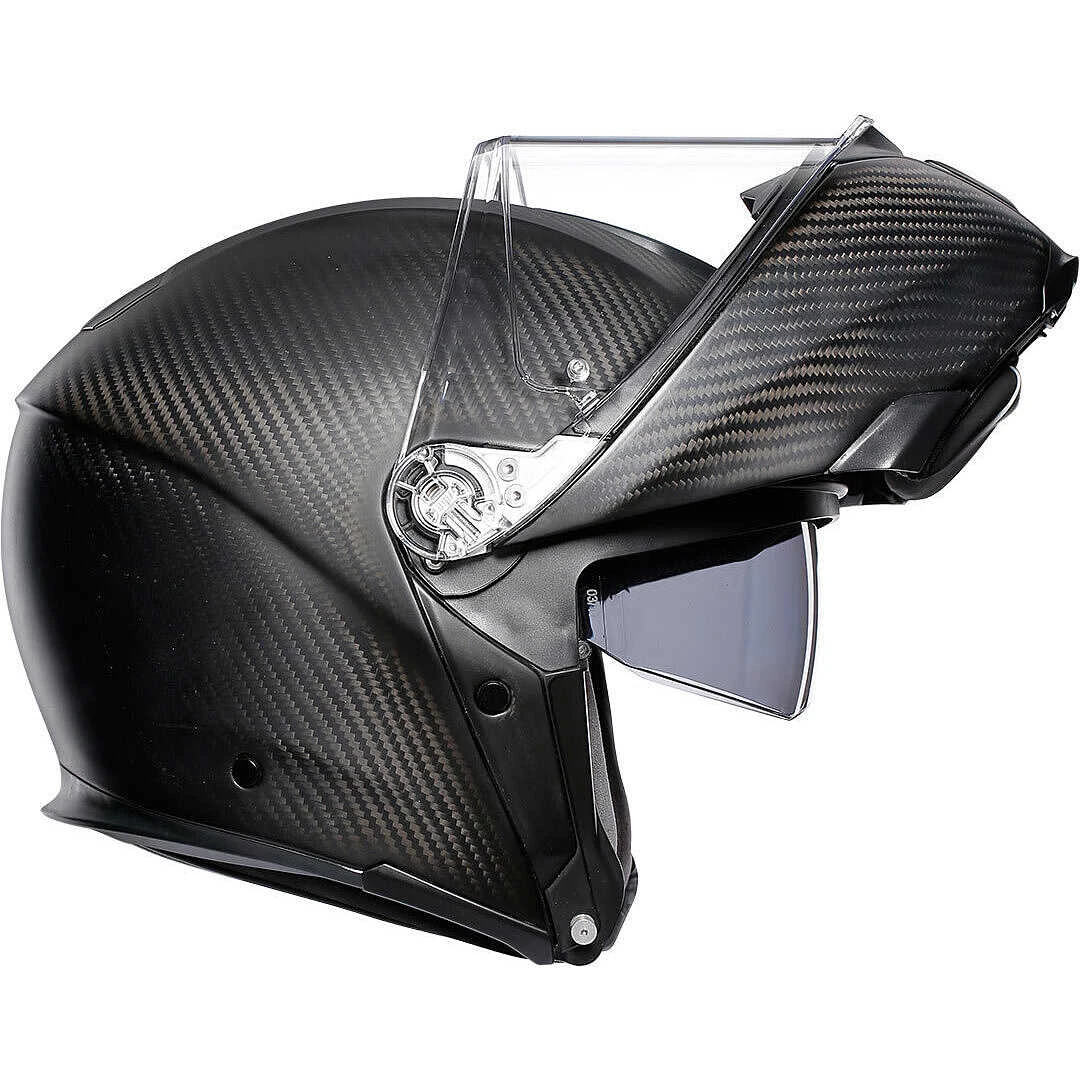Casco Moto Modulare In Carbonio AGV Sportmodular Mono Carbonio Opaco 7 Casco Moto Modulare In Carbonio AGV Sportmodular Mono Carbonio Opaco - Image 7
