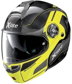 Casco Moto Modulare In Carbonio X-Lite X-1004 Ultra Carbon CHARISMATIC N-Com 014 Carbon Giallo