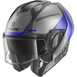Casco Moto Modulare In Shark EVO GT ENCKE Antracite Blu Nero Opaco -Dainese Italia casco moto modulare in shark evo gt encke antracite blu nero opaco 131807 zoom