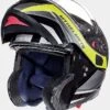 Casco Moto Modulare MT Helmets ATOM Sv Tarmac Nero Giallo Opaco E Lucido