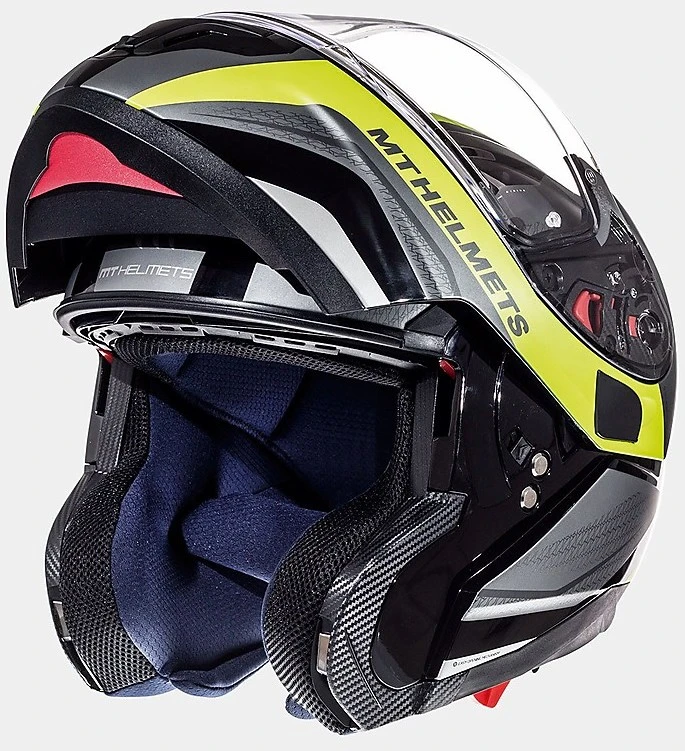 Casco Moto Modulare MT Helmets ATOM Sv Tarmac Nero Giallo Opaco E Lucido 1 Casco Moto Modulare MT Helmets ATOM Sv Tarmac Nero Giallo Opaco E Lucido