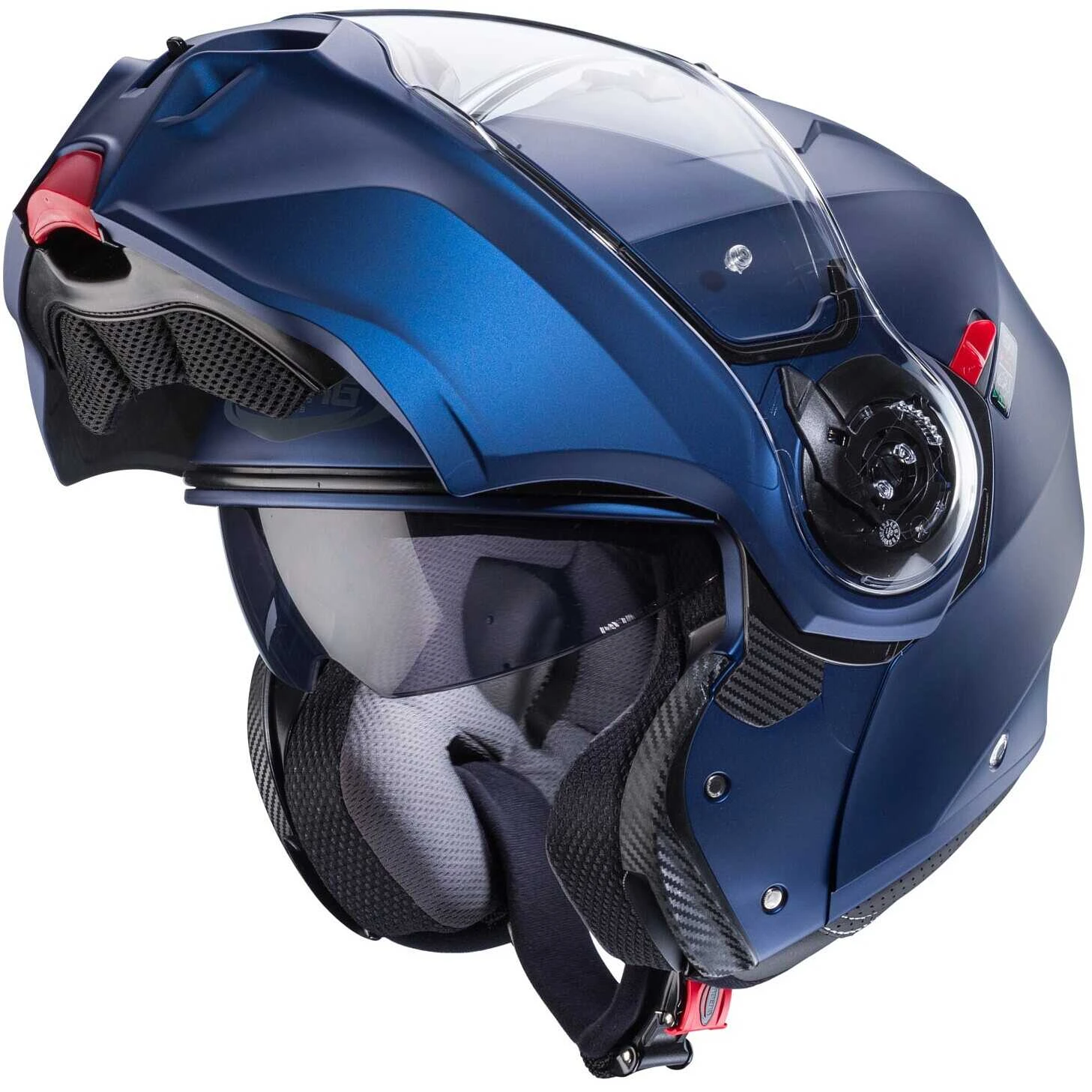 Casco Moto Modulare Omologato P/J Caberg DUKE EVO Opaco Blu Yama 2 Casco Moto Modulare Omologato P/J Caberg DUKE EVO Opaco Blu Yama - Image 2