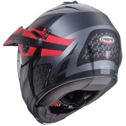 Casco Moto Modulare Omologato P/J Caberg TOURMAX X SARABE Grigio Opaco Nero Rosso -Dainese Italia casco moto modulare omologato p j caberg tourmax x sarabe grigio opaco nero rosso 204141 zoom