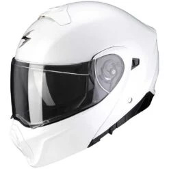 Casco Moto Modulare Omologato P/J Scorpion EXO-930 SOLID Bianco