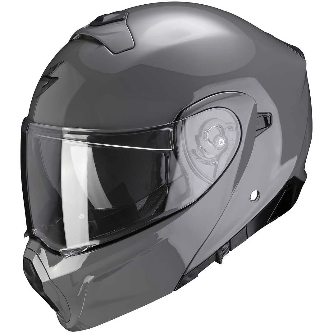 Casco Moto Modulare Omologato P/J Scorpion EXO-930 SOLID Grigio 1 Casco Moto Modulare Omologato P/J Scorpion EXO-930 SOLID Grigio