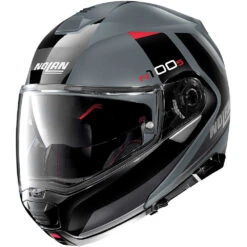 Casco Moto Modulare Omologazione P/J Nolan N100.5 HILLTOP N-Com 064 Slate Grey