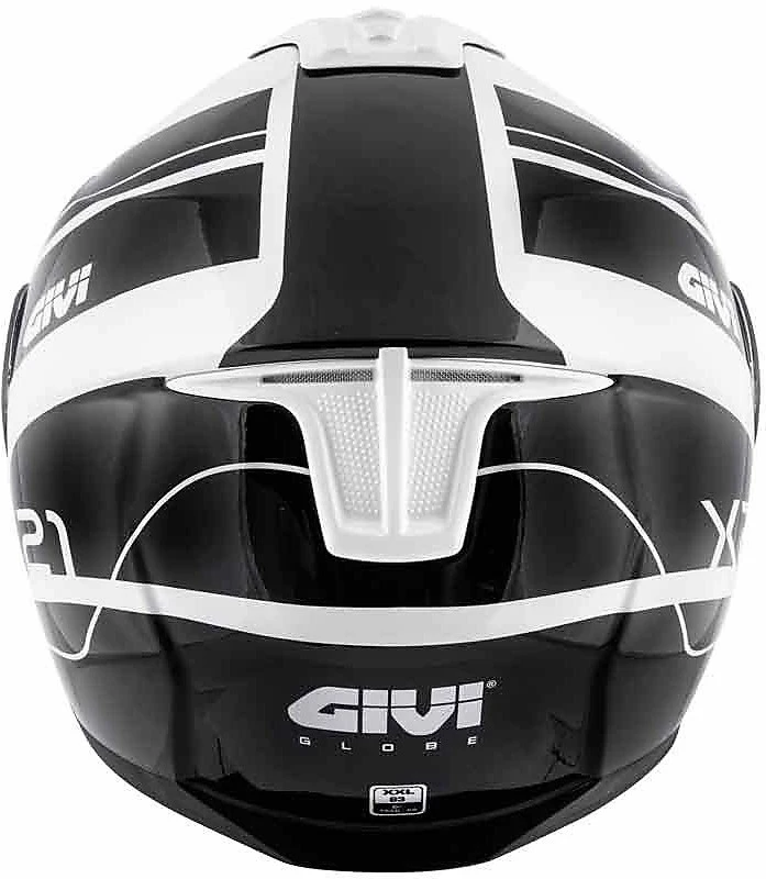Casco Moto Modulare P/J Givi X.21 CHALLENGER GLOBE Nero Bianco Lucido 2 Casco Moto Modulare P/J Givi X.21 CHALLENGER GLOBE Nero Bianco Lucido - Image 2