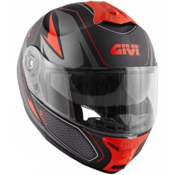 Casco Moto Modulare P/J Givi X.21 CHALLENGER Shiver Nero Rosso -Dainese Italia casco moto modulare p j givi x 21 challenger shiver nero rosso 117771 zoom