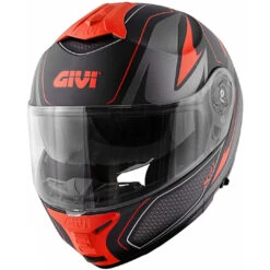 Casco Moto Modulare P/J Givi X.21 CHALLENGER Shiver Nero Rosso -Dainese Italia casco moto modulare p j givi x 21 challenger shiver nero rosso 117772 zoom