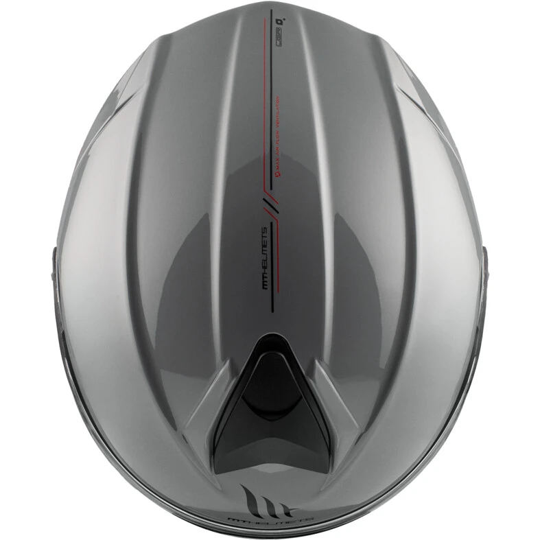 Casco Moto Modulare P/J Mt Helmet GENESIS SV S Solid A12 Grigio Lucido 9 Casco Moto Modulare P/J Mt Helmet GENESIS SV S Solid A12 Grigio Lucido - Image 9