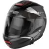 Casco Moto Modulare P/J Nolan N100-6 PALOMA N-COM 025 Nero Silver Opaco