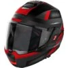Casco Moto Modulare P/J Nolan N120-1 SUBWAY N-COM 022 Nero Opaco Rosso