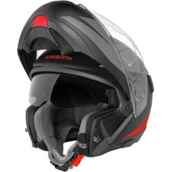 Casco Moto Modulare Schuberth C4 Pro Merack Rosso Nero