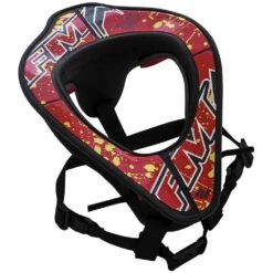 Collare Da Bambino Moto Tecnico FM Racing Neck Tronic Nero Rosso