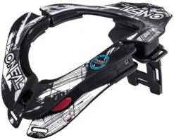 Oneal Collare Tecnico Moto Cross Enduro O'Neal TRON NECKBRACE Shoker Nero Bianco