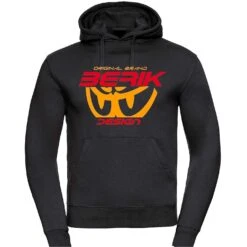 Felpa Berik 2.0 Con Cappuccio FC Dual 11 Stampata Con Logo Arancio Rosso