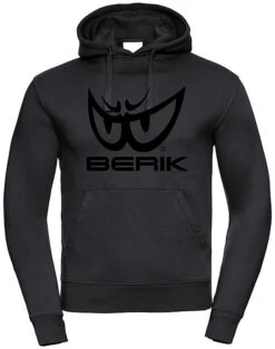 Felpa Berik 2.0 Con Cappuccio FC12 Stampata Con Logo Nero Nero