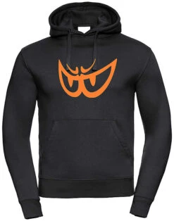 Felpa Berik 2.0 Con Cappuccio FC2 Stampata Con Logo Nero Arancio