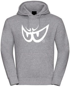 Felpa Berik 2.0 Con Cappuccio FC28 Stampata Con Logo Grigio Melange Bianco