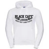 Felpa Black Cafè London 2.0 Con Cappuccio Stampata Bianco Nero