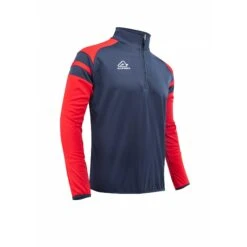 Felpa Mezza Zip Allenamento Acerbis KEMARI Blu Rosso